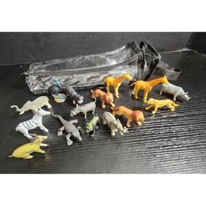 Lot‎ of 15 K&N resin Zoo Safari Animals with case